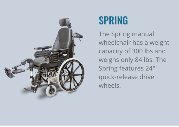 EV Rider Spring Manual Wheelchair - Image 2
