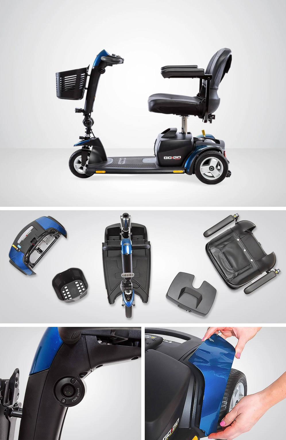 Pride Go Go Sport 3 Wheel Mobility Scooter - Image 6