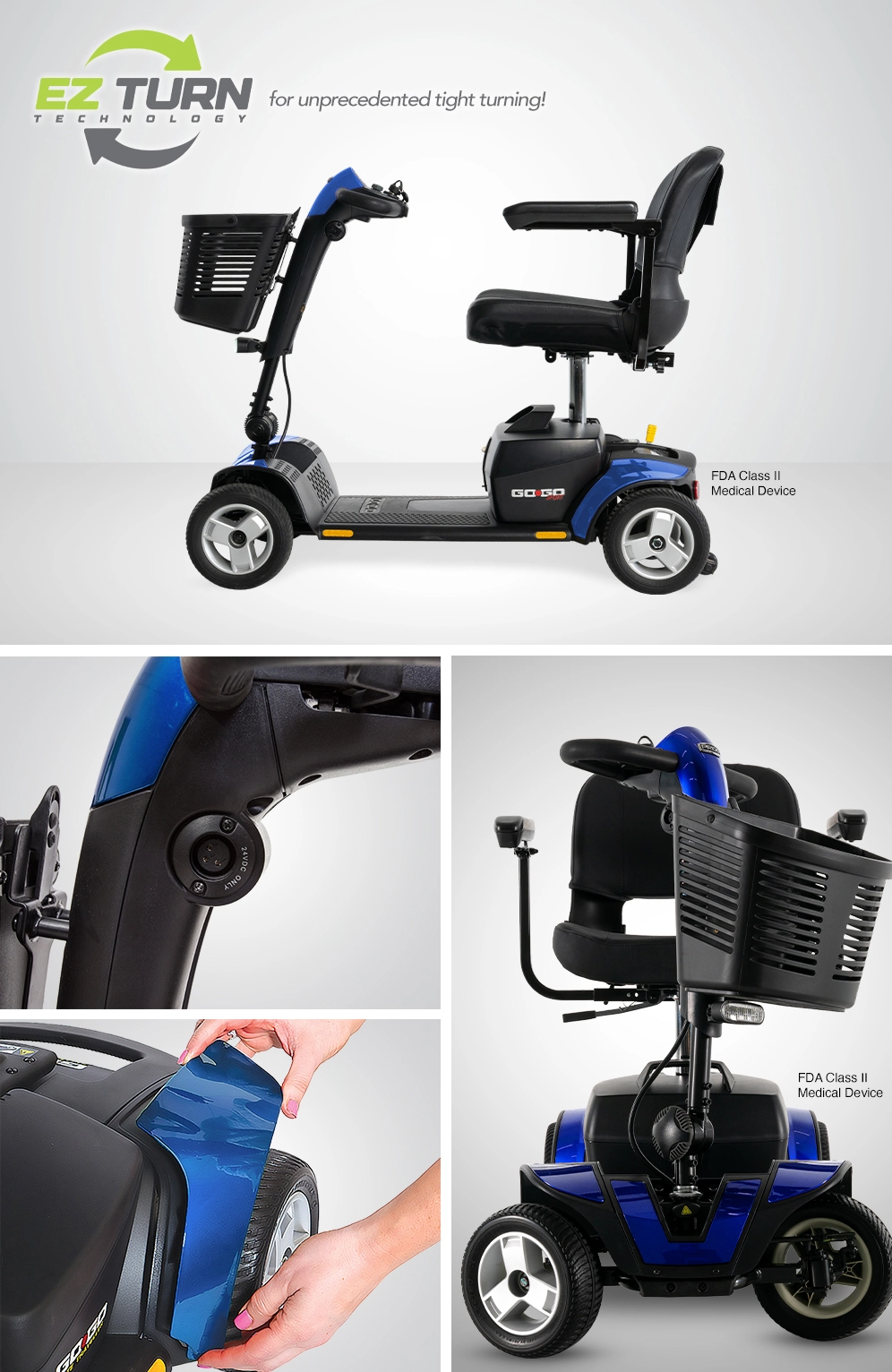 Pride Go Go Sport 4 Wheel Mobility Scooter - Image 9