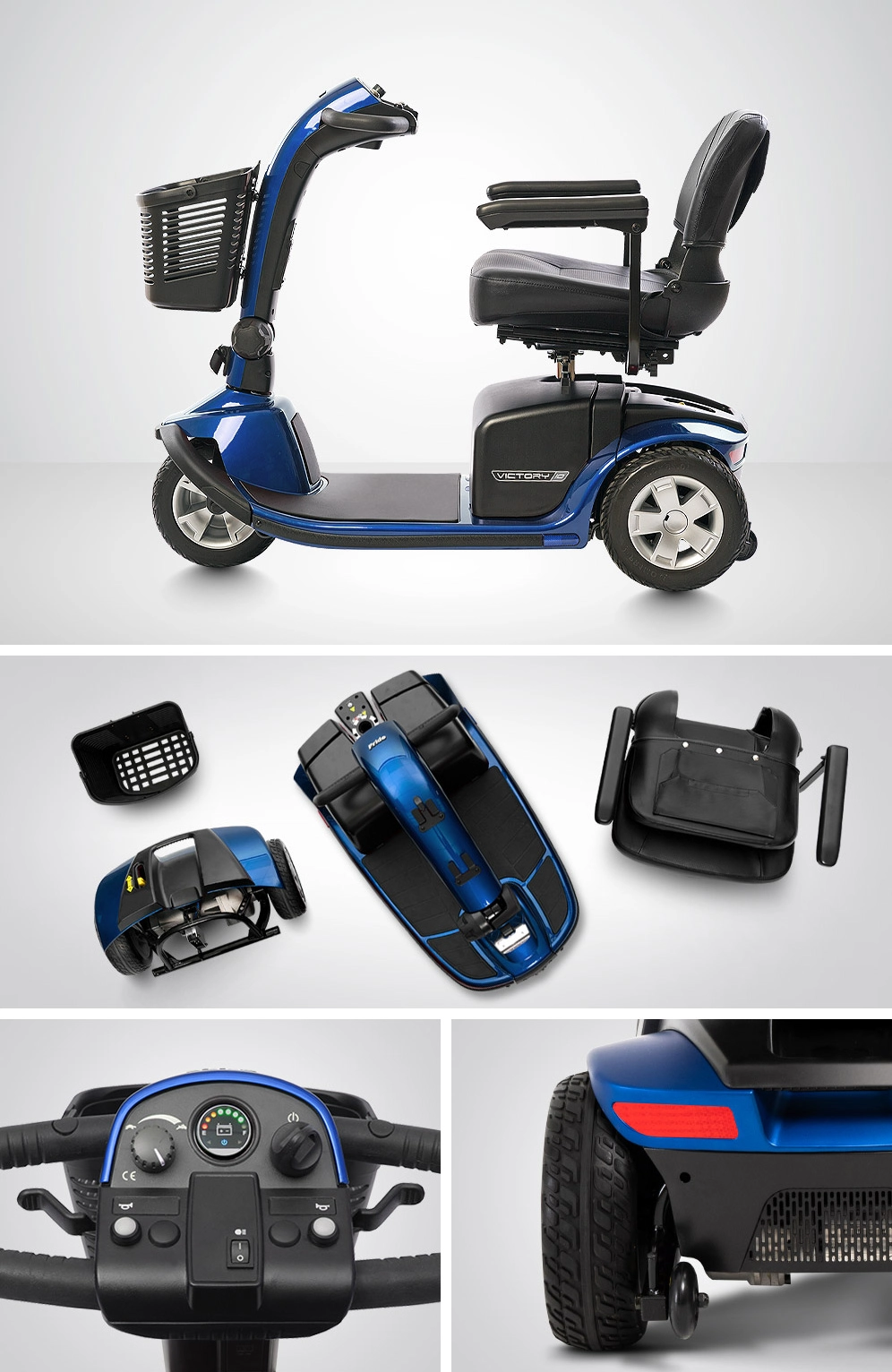 Pride Victory 10 3 Wheel Mobility Scooter - Image 8