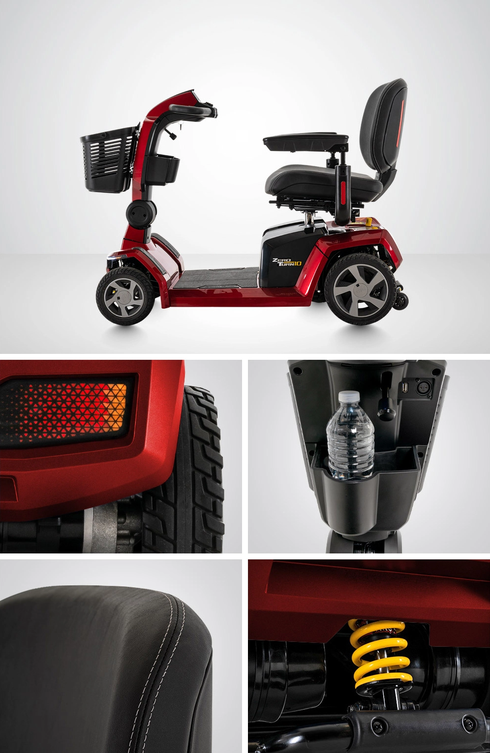 Pride Zero Turn 10 4 Wheel Mobility Scooter - Image 12